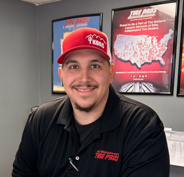 Ed Whitehead's Tire Pros technician Ed Whitehead's Tire Pros technician